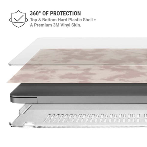 Taupe Tie Dye MacBook Pro 14in (2021-24) Case plus Skin